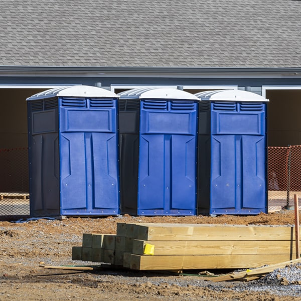 how often are the porta potties cleaned and serviced during a rental period in Summerfield Texas